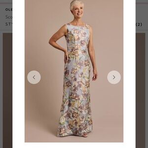 Oleg Cassini Floral Maxi Dress